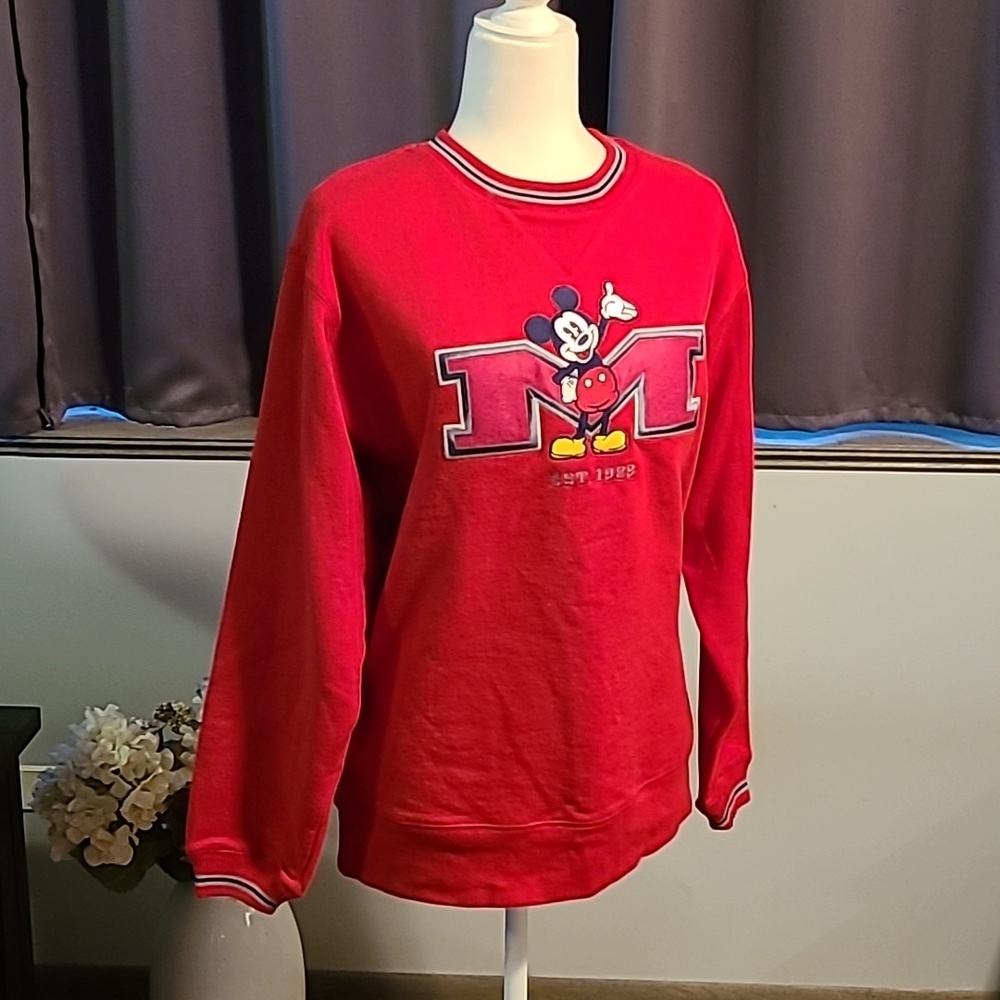 Disney Mickey Mouse Sweatshirt- Ladies Small